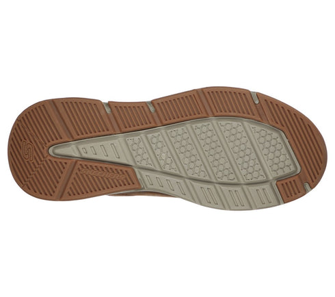 Pantofi sport, barbati, SKECHERS WATERPROOF Bengo Hombre, 210021-CDB maro, piele naturala